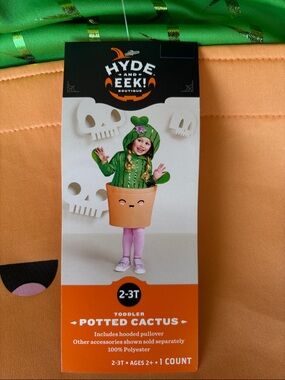 Hyde & Eek! Toddler Potted Cactus Costume - Green